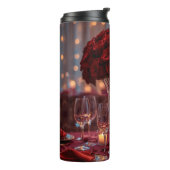 Romantic Red Rose Valentine Insulated Thermosbeker (Gedraaid links)