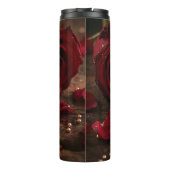 Romantic Red Rose Valentine Insulated Travel Water Thermosbeker (Achterkant)