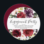 Romantic Red Rose Waterverf Engagement Party Kaart<br><div class="desc">Romantic Red Rose Waterverf Engagement Party - Uitnodiging bekijken passend collectie in Niche en Nest Store</div>