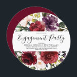 Romantic Red Rose Waterverf Engagement Party Kaart<br><div class="desc">Romantic Red Rose Waterverf Engagement Party - Uitnodiging bekijken passend collectie in Niche en Nest Store</div>