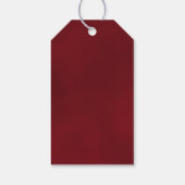 Romantic Red Rose Weddenschap Bedankt Cadeaulabel (Achterkant)