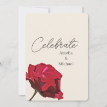Romantic Red Rose Wedding