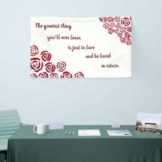 Romantic Red Rose Wedding Spandoek (Beurs)