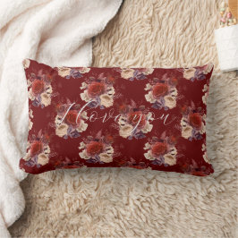 Romantic Red Roses Floral Kussen