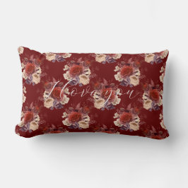 Romantic Red Roses Floral Kussen