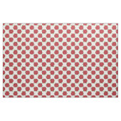 Romantic Red Roses Pattern on White Custom Fabric Stof (Yard (91,4 cm))