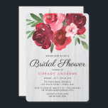 Romantic Red Roses Rustic Vrijgezellenfeest Invite Kaart<br><div class="desc">Romantic Red Roses Rustic Vrijgezellenfeest nodigt uit Zie bijbehorend collectie in de Opslagcursus Hout Design van ephrazydesign.etsy.com</div>
