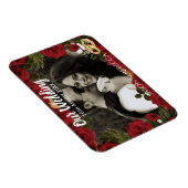 Romantic Red Roses Wedding Day Keepsake Photo Magneet (Rechterzijde)