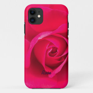 Romantic Red Roze Roze Aangepast v2 Case-Mate iPhone Case