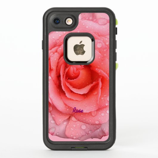 Romantic Red Roze Roze Water laat vallen Gepersona (Achterkant)