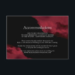 Romantic Red Waterverf Accommodatie Informatiekaartje<br><div class="desc">Deze Romantic Red Waterverf Accommodations Enclosure Kaart is het perfecte kerkontwerp voor aanvullende informatie voor uw gasten.</div>