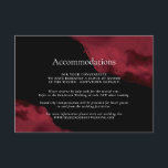 Romantic Red Waterverf Accommodatie Informatiekaartje<br><div class="desc">Deze Romantic Red Waterverf Accommodations Enclosure Kaart is het perfecte kerkontwerp voor aanvullende informatie voor uw gasten.</div>
