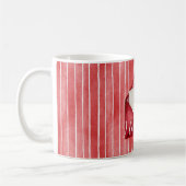 Romantic Red White Stripes Mon Cheri Love Koffiemok (Links)
