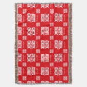 Romantic Red XOXO Love Never Fails Valentines Deken (Voorkant Verticaal)