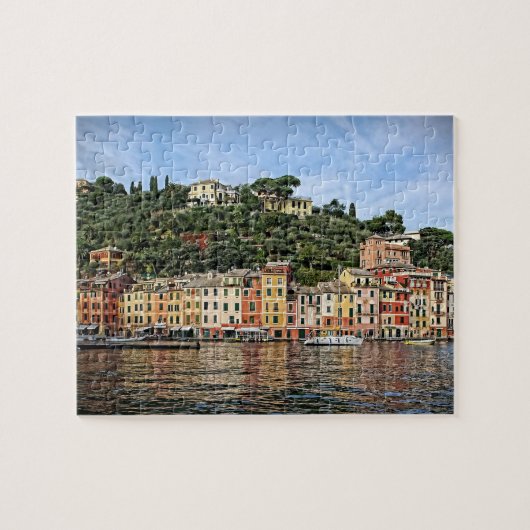 Romantic Reflections on Portofino - 8x10 - pc 110 Legpuzzel (Horizontaal)