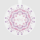 Romantic retro roze Mandala Ornament (achterkant)