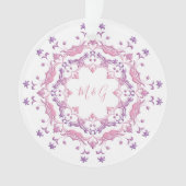 Romantic retro roze Mandala Ornament (voorkant)