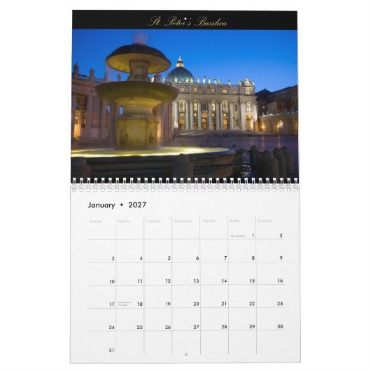 Romantic Rome 2010 Agenda Kalender (Jan 2027)