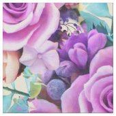 Romantic Roos Flowers Garden Stof (Close Up)