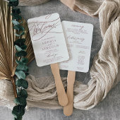 Romantic Roos Gold Calligraphy Wedding Programme F Handwaaier