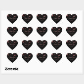 Romantic Roos Petals Dank je wel personaliseren Hart Sticker (Vel)