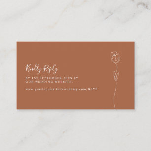 Romantic Roos Website RSVP Enclosure Kaart
