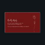 Romantic Roos Website RSVP Enclosure Kaart<br><div class="desc">Deze aanpasbare RSVP-behuizingskaart is ontworpen om te coördineren met ons Collectie Whimsical Line Roos en bevat een lijntekening van een roos met klassiek letterteken. Voor een meer geavanceerde aanpassing van dit ontwerp, bijvoorbeeld het wijzigen van de lay-out, het lettertype of de tekstgrootte, klikt u hierboven op de knop "AANPASSEN". Neem...</div>