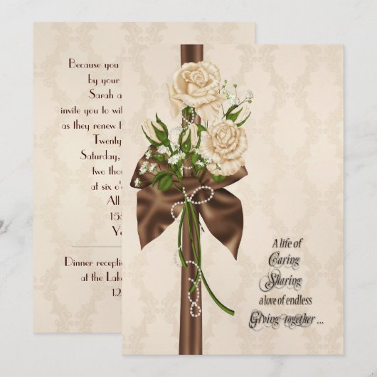 Romantic Rose Bouquet Kaart (Voorkant / Achterkant)