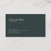 Romantic Rose Floral and Misty Mountain Landscape Visitekaartje (Achterkant)