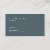 Romantic Rose Floral and Starry Night Mountain Visitekaartje (Achterkant)