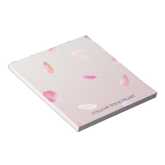 Romantic Rose Petals Notitieblok (Schuin)