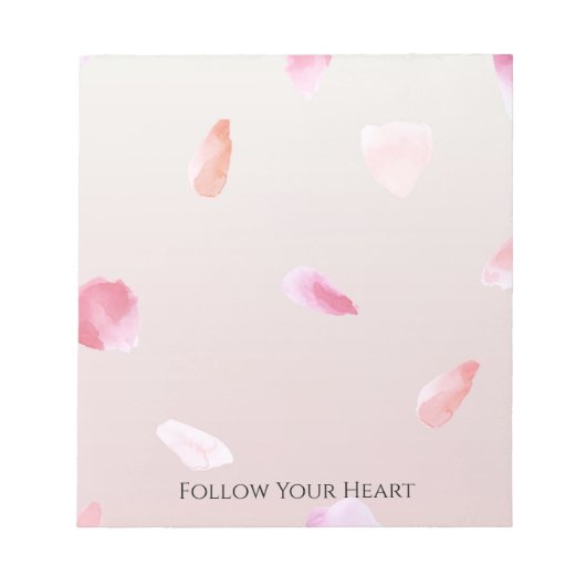 Romantic Rose Petals Notitieblok (Voorkant)