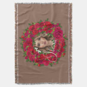 Romantic Rose Photo Frame For Lover Deken (Voorkant Verticaal)