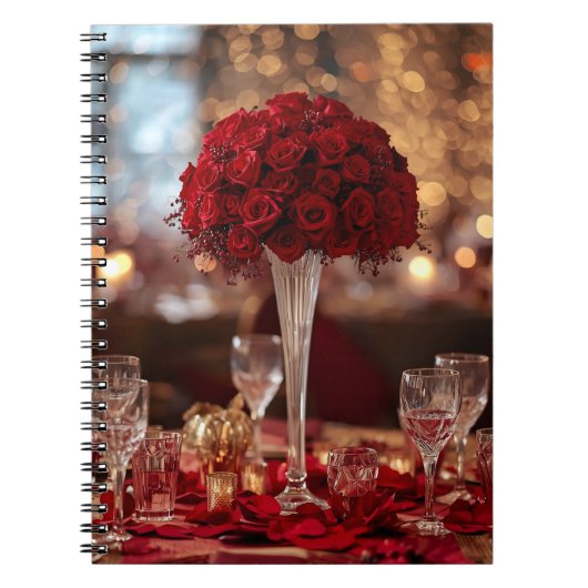 Romantic Rose Valentine Love Story Writing Journal Notitieboek (Voorkant)