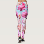 Romantic Roses Athleisure Yoga Pants Leggings (Achterkant)