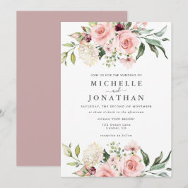 Romantic Roses Dusty Roos Weddenschap Kaart