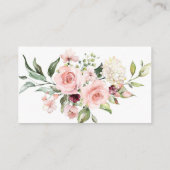 Romantic Roses Dusty Roos Wedding Place Card Plaatskaartje (Achterkant)