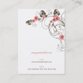 Romantic Roses Fleur Elegant Profile Card Visitekaartje (Achterkant)