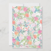 Romantic Roses floral  Design Kaart (Achterkant)