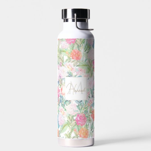 Romantic Roses floral  Design Waterfles (Links)