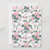 Romantic Roses Floral Waterverf schilderen Kaart (Achterkant)