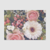 Romantic Roses Flower Bouquet Tissuepapier (Voorkant)