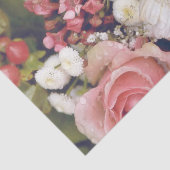 Romantic Roses Flower Bouquet Tissuepapier (Detail)