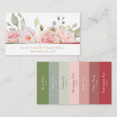 Romantic Roses Weddenschap Kleurenpalet Informatiekaartje (Voorkant / Achterkant)