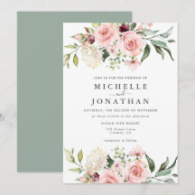 Romantic Roses Wedding Green
