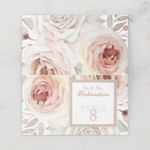 Romantic Roses Wedding Plaatskaartje (Buitenkant ongevouwen)