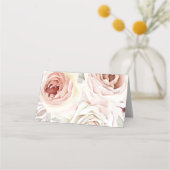 Romantic Roses Wedding Plaatskaartje (Achterkant)