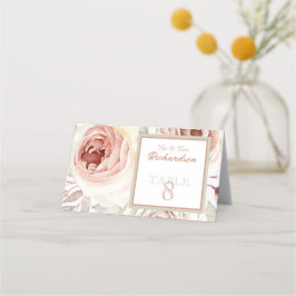Romantic Roses Wedding Plaatskaartje