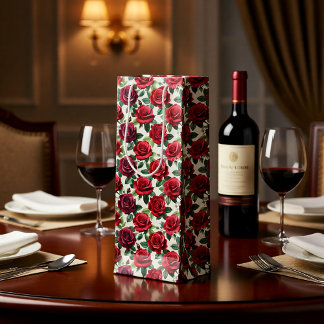 Romantic Roses Wine Gift Bag Wijn Cadeautas