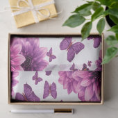 Romantic Rosy Floral Tissuepapier (Geschenk)
